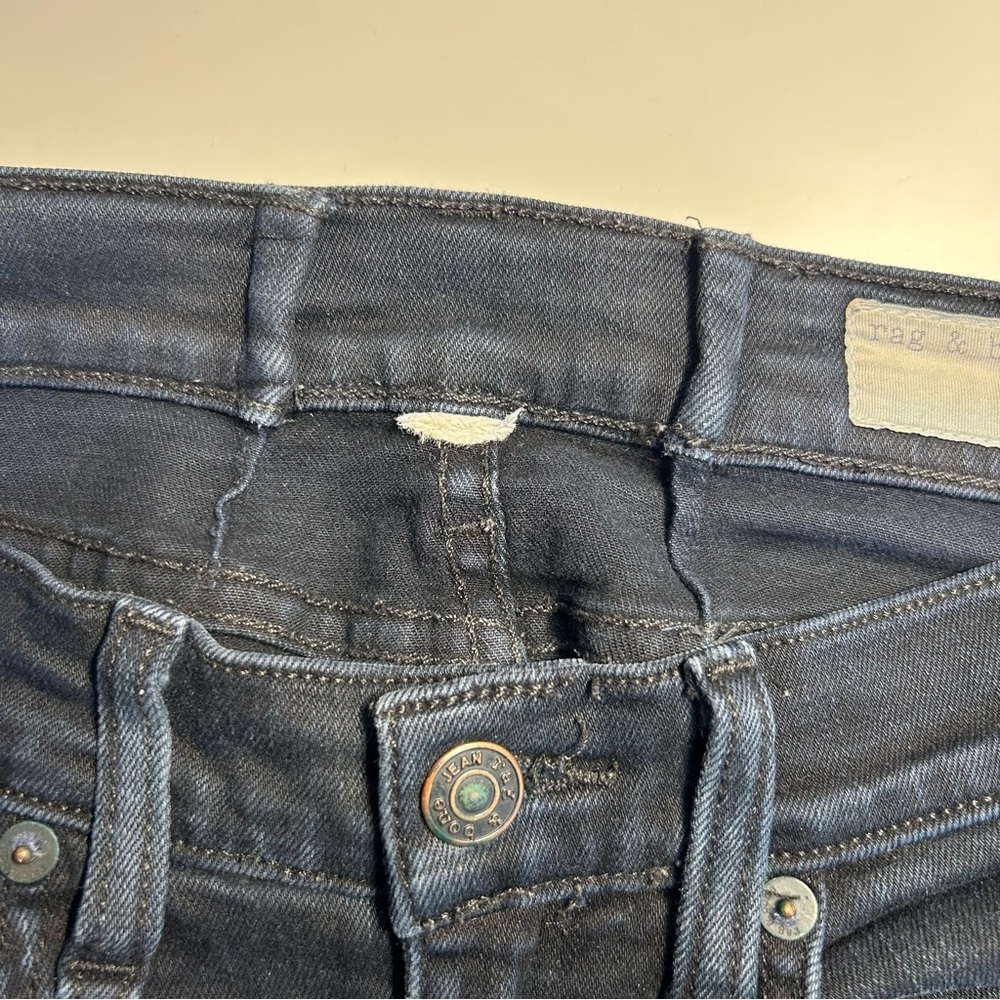 Rag & Bone Coal with Holes Women’s Skinny Jeans. Size 26 - Picture 12 of 16